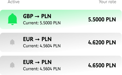 Currency alerts